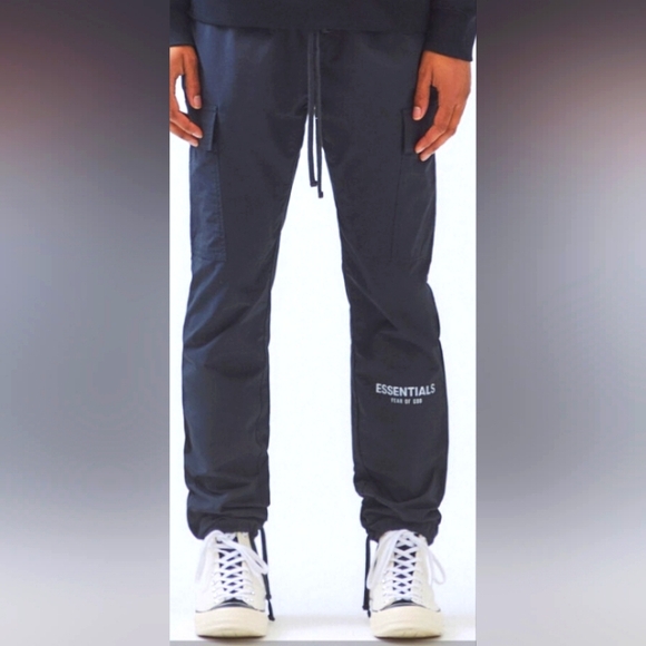 Fear of God Essentials Black Cargo Pants